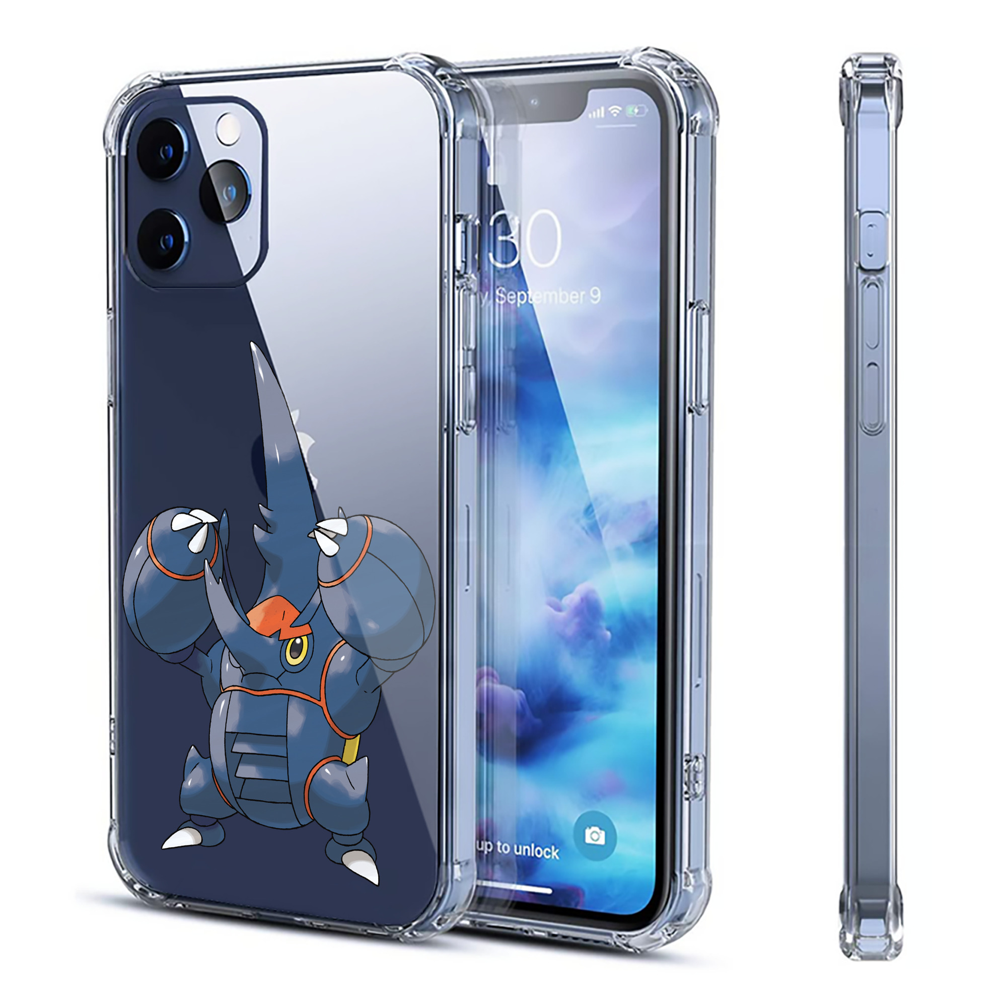 （画像用） ポケットモンスター Pokémon 【iPhone 12シリーズ対応】透明スマホケース（クリアソフトケース）